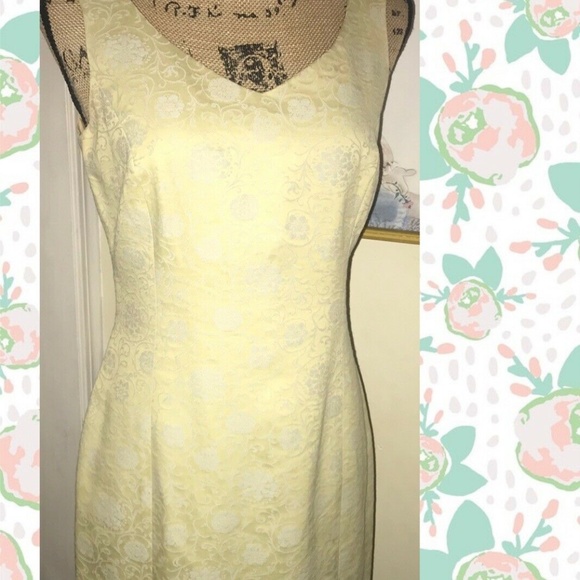 Vintage Isabel Ardee Floral Brocade Sheath Dress~8 - Picture 2 of 8